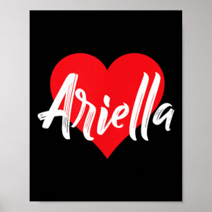 Poster Eu Amo Ariella Primeiro Nome