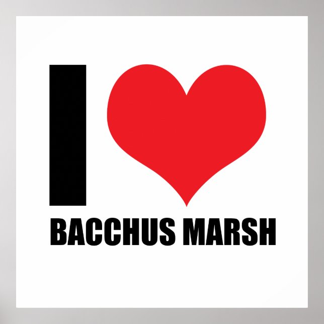 Poster Eu amo Baco Marsh (Frente)