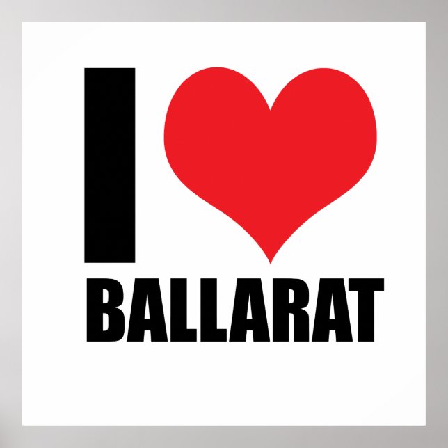Poster Eu amo Ballarat (Frente)