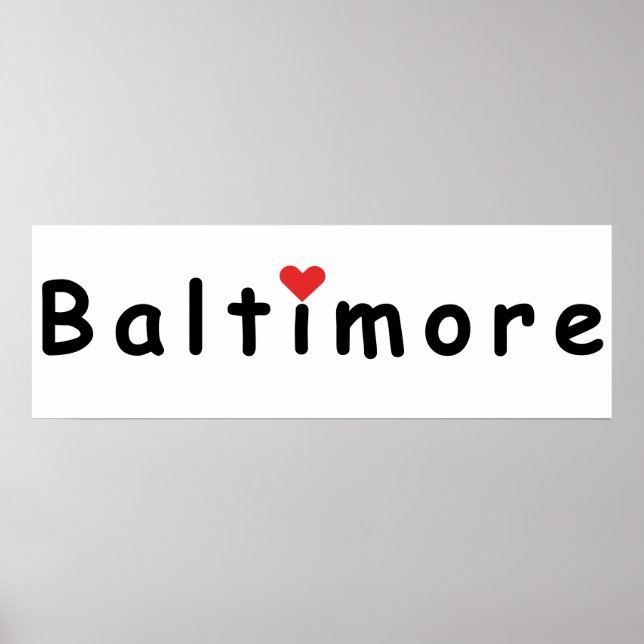 Poster Eu amo Baltimore (Frente)