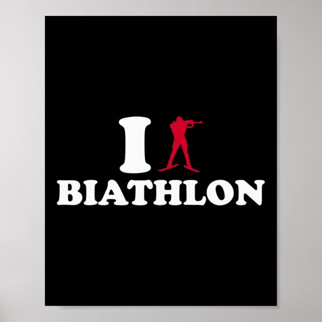 Poster Eu Amo Biathlon (Frente)