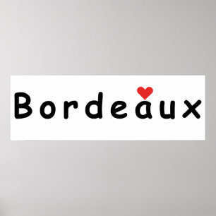 Poster Eu amo Bordeaux