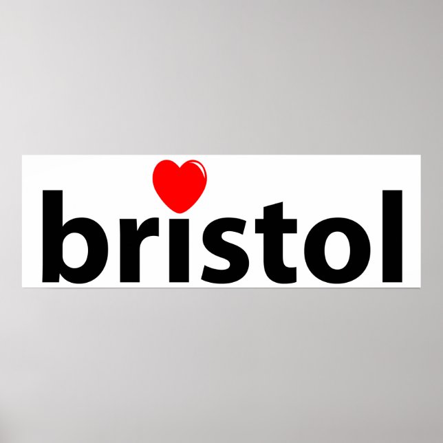 Poster Eu amo Bristol (Frente)