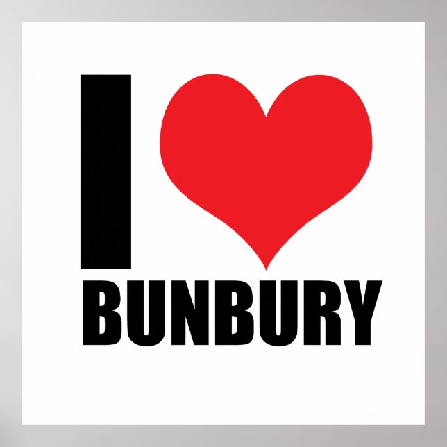 Poster Eu amo Bunbury (Frente)