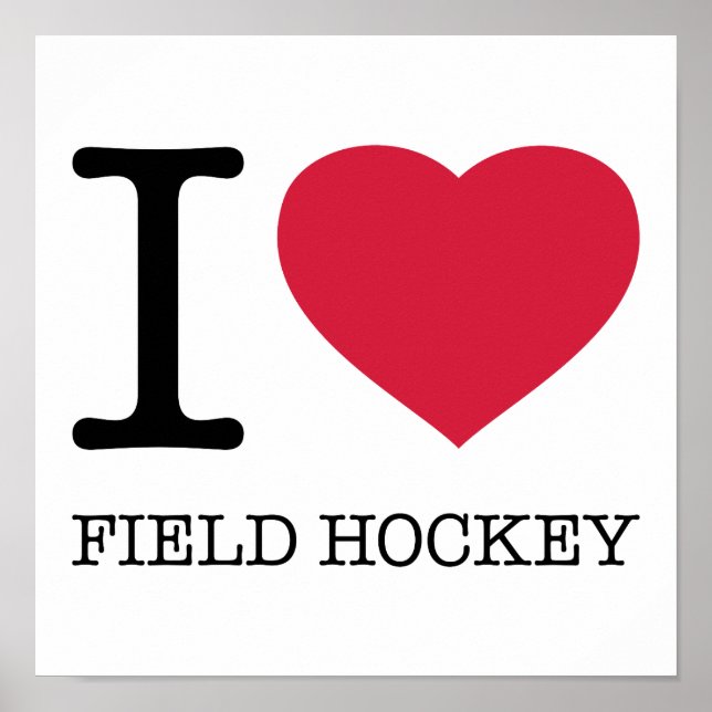 POSTER EU AMO CAMPO HOCKEY (Frente)