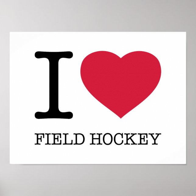 POSTER EU AMO CAMPO HOCKEY (Frente)