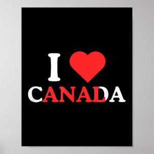 Poster Eu Amo Canadá Adulto Engraçado Humor Unhingchy M