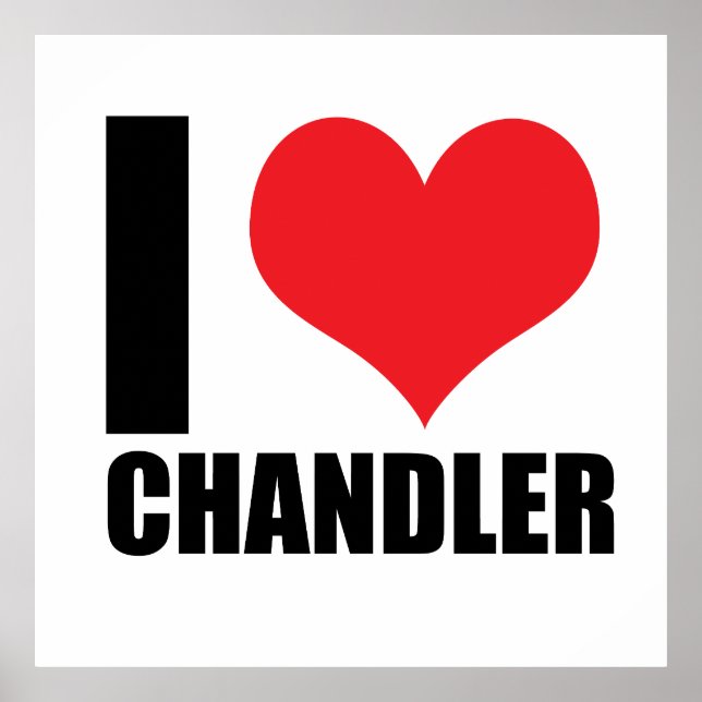 Poster Eu amo Chandler (Frente)