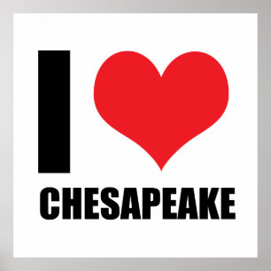 Poster Eu amo Chesapeake