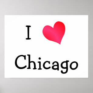 Pôster Eu amo Chicago