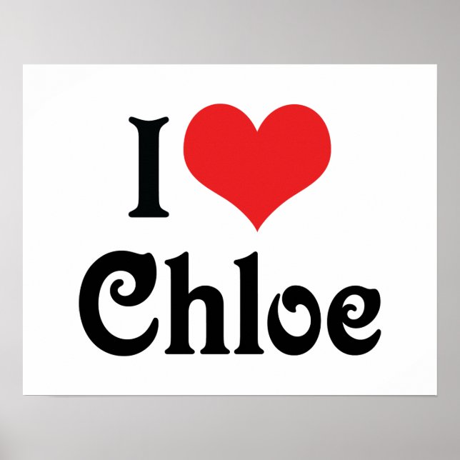 Pôster Eu Amo Chloe (Frente)