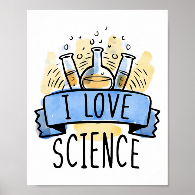 Poster Eu Amo Ciência  (Frente)