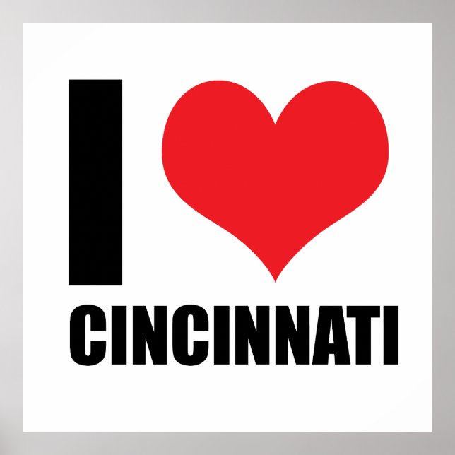 Poster Eu amo Cincinnati (Frente)