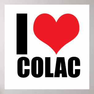 Poster Eu amo Colac