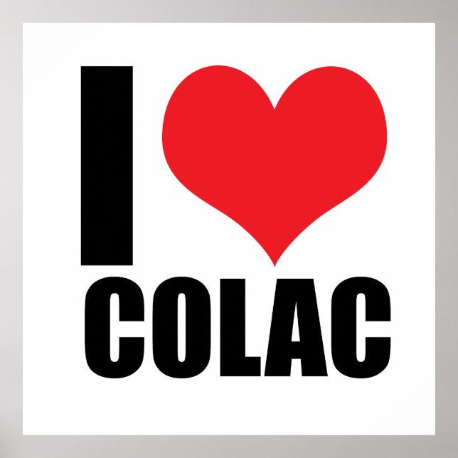 Poster Eu amo Colac (Frente)