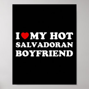 Poster Eu Amo (coração) Meu Namorado Salvadorenho Gostoso