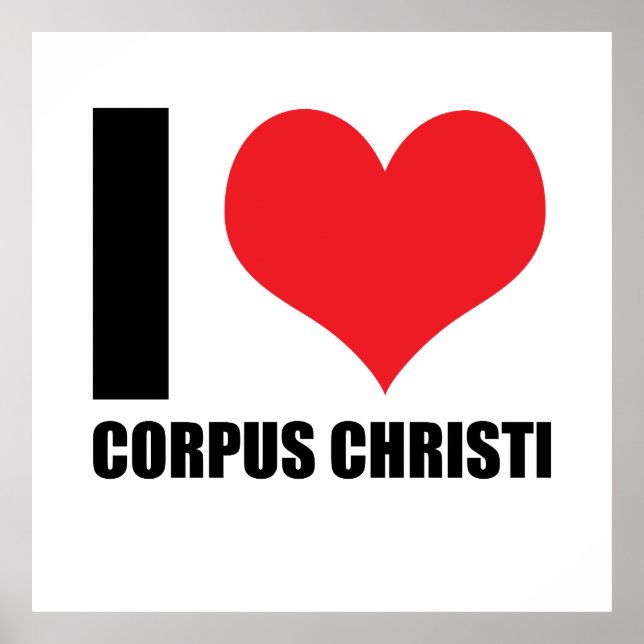 Poster Eu amo Corpus Christi (Frente)