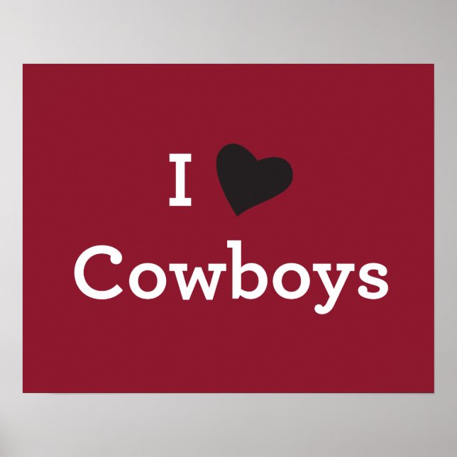 Pôster Eu Amo Cowboys (Frente)