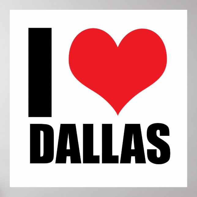 Poster Eu amo Dallas (Frente)