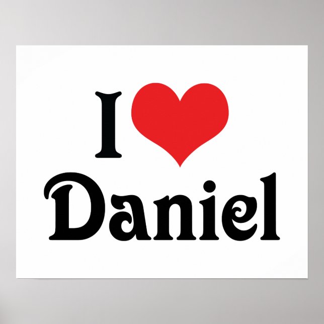 Poster Eu Amo Daniel (Frente)
