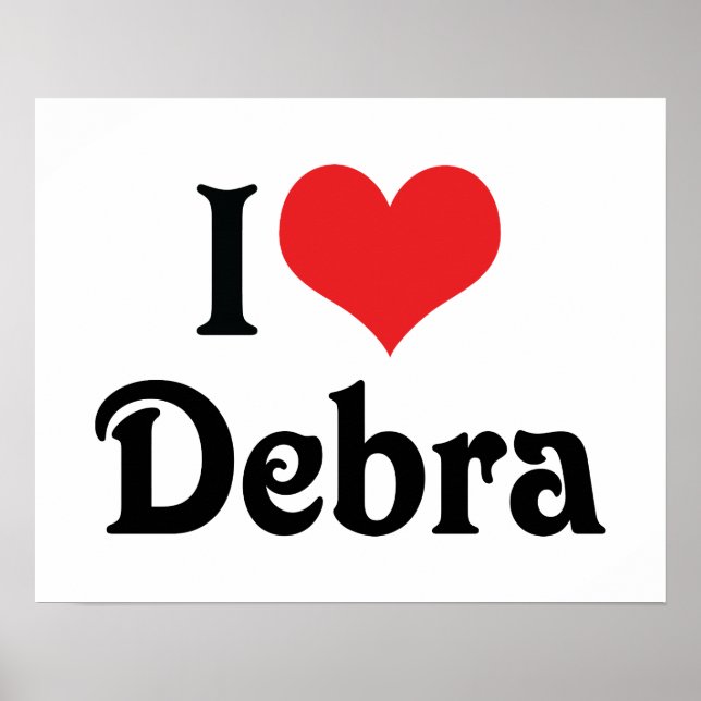 Poster Eu Amo Debra (Frente)