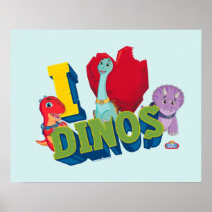Poster Eu Amo Dinos   Dino Ranch
