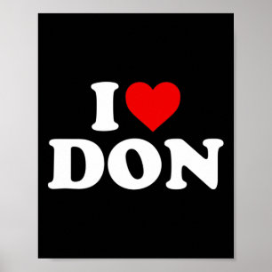 Poster Eu Amo Don - Coração