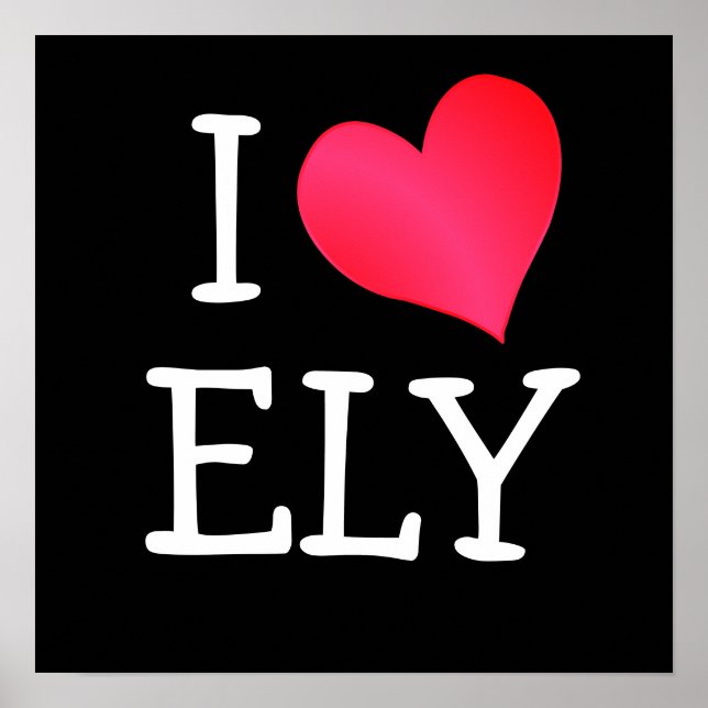 Poster Eu Amo Ely (Frente)