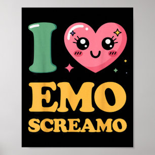 Poster Eu amo emo screamo