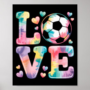 Poster Eu Amo Futebol Goleira Garota Jogadora Fã Dia de J