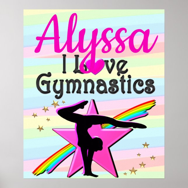 POSTER EU AMO GINÁSTICA DESIGN SUPER STAR (Frente)