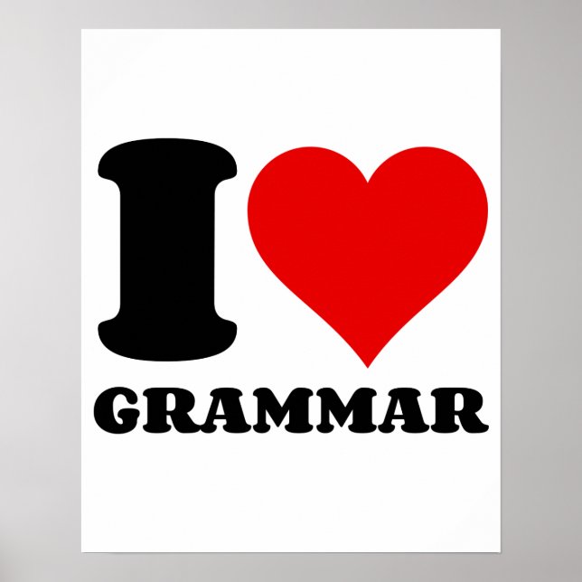POSTER EU AMO GRAMMAR (Frente)