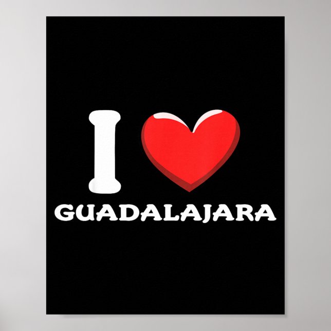 Poster Eu Amo Guadalajara México _1 (Frente)