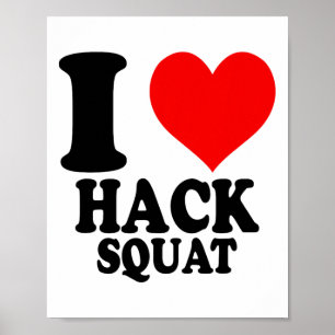Poster Eu Amo Hack Squat