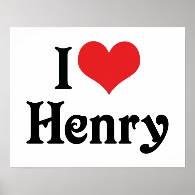 Pôster Eu Amo Henry (Frente)