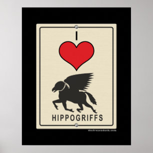 Pôster Eu amo HIppogriffs