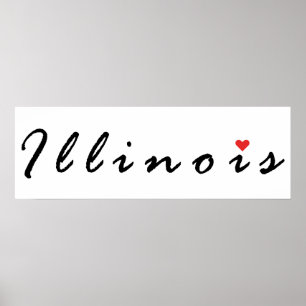 Poster Eu amo Illinois