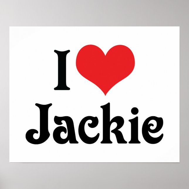 Pôster Eu Amo Jackie (Frente)