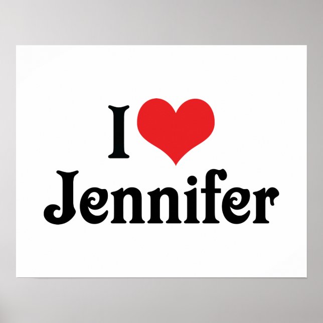 Pôster Eu Amo Jennifer (Frente)