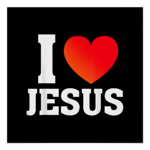 Pôster Eu Amo Jesus