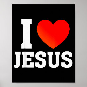Poster Eu amo Jesus