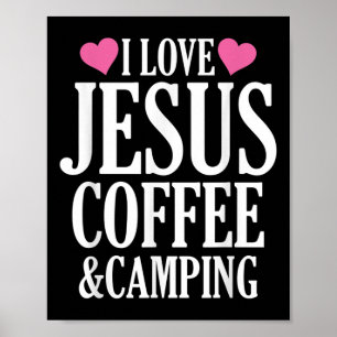 Poster Eu Amo Jesus Café E Acampamento