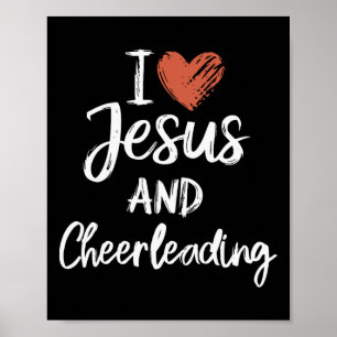 Poster Eu Amo Jesus E A Torcida Cristã Religiosa