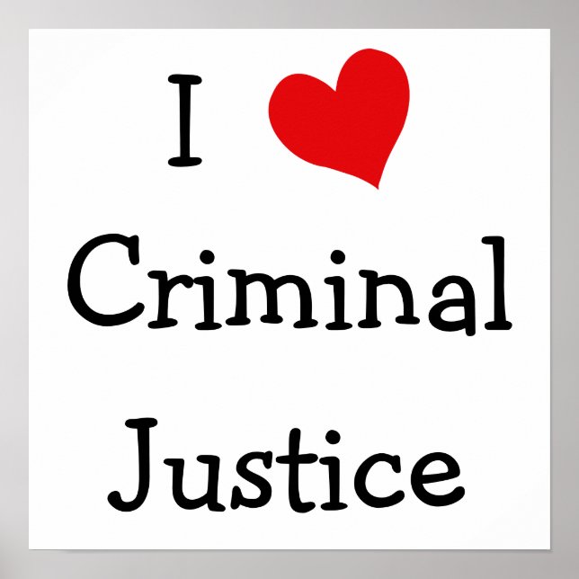 Poster Eu Amo Justiça Criminal (Frente)