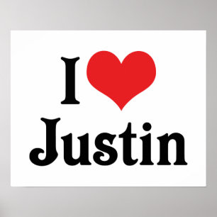 Pôster Eu Amo Justin