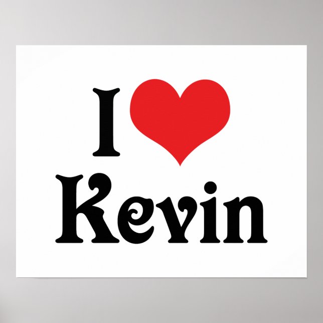 Poster Eu Amo Kevin (Frente)