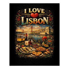 Pôster Eu Amo Lisboa