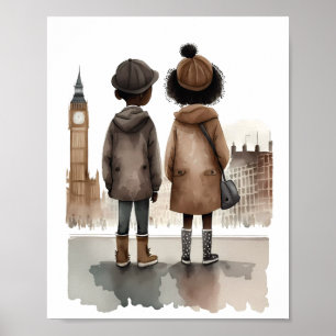Poster Eu amo Londres