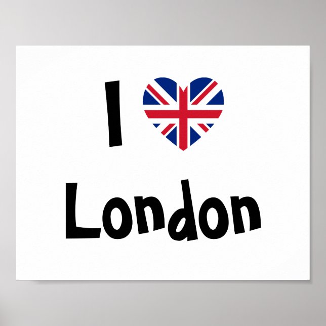 Pôster Eu Amo Londres (Frente)