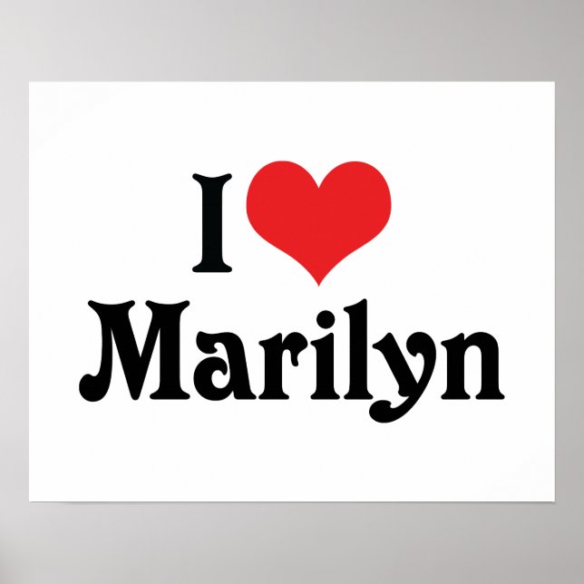 Poster Eu Amo Marilyn (Frente)